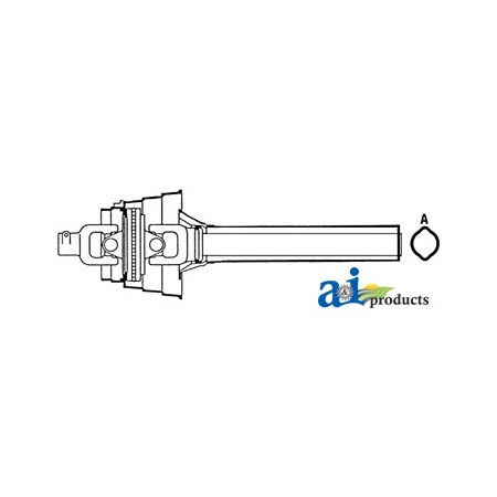 A & I Products Complete Constant Velocity Tractor Half Shafts 50" x9.5" x9.5" A-WT48482A